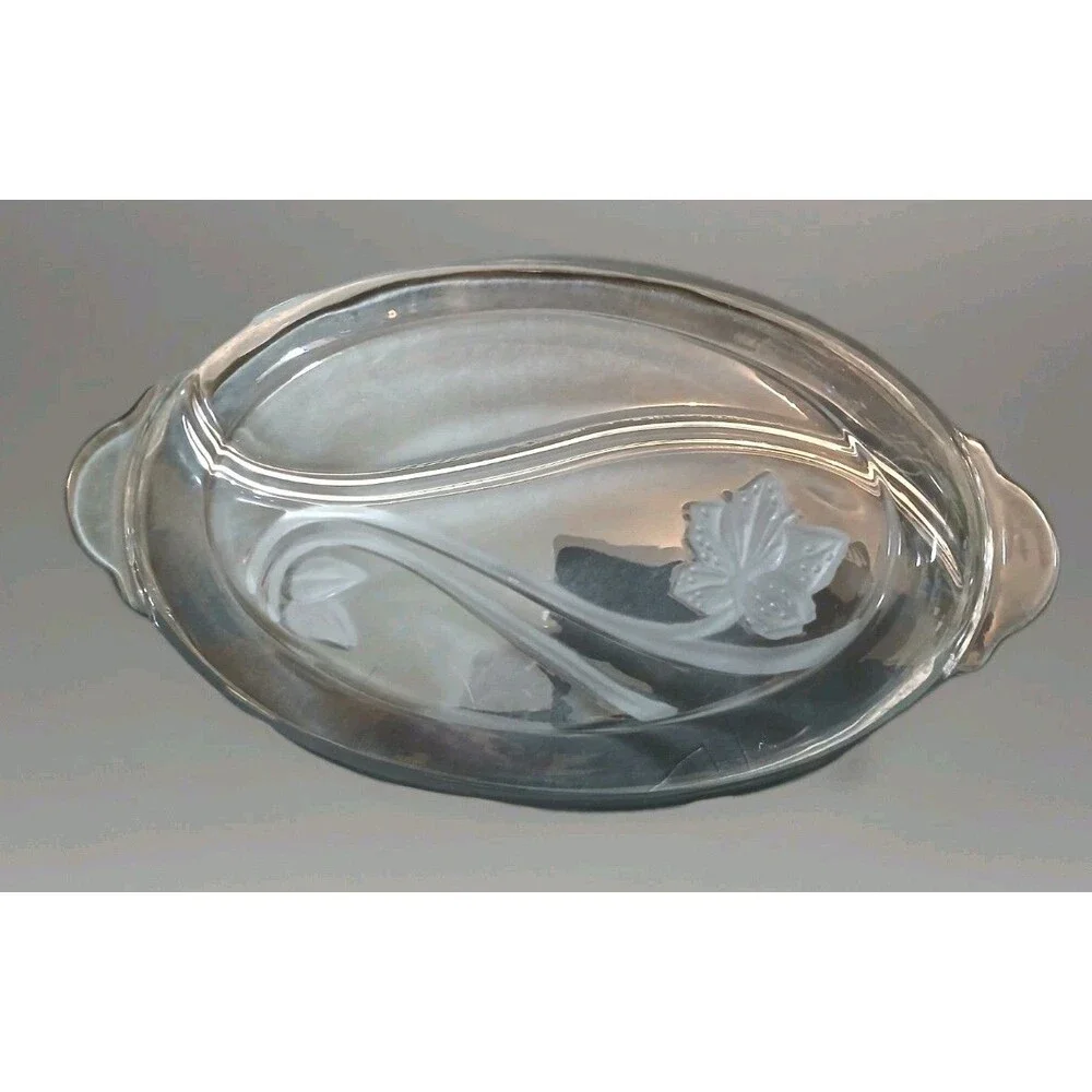 Anchor Hocking Divided Relish Tray Satin Image Collection 1900/12E Oval 13